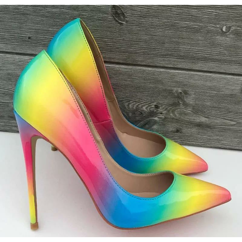 Rainbow pumps on sale