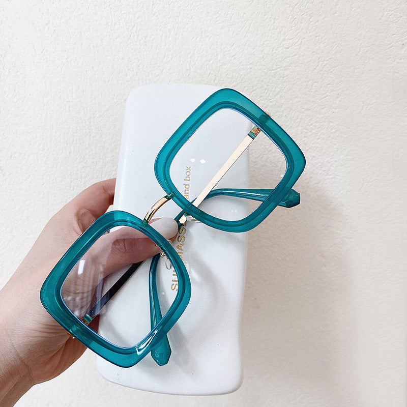 Oversize Square Transparent Clear Eyeglasses